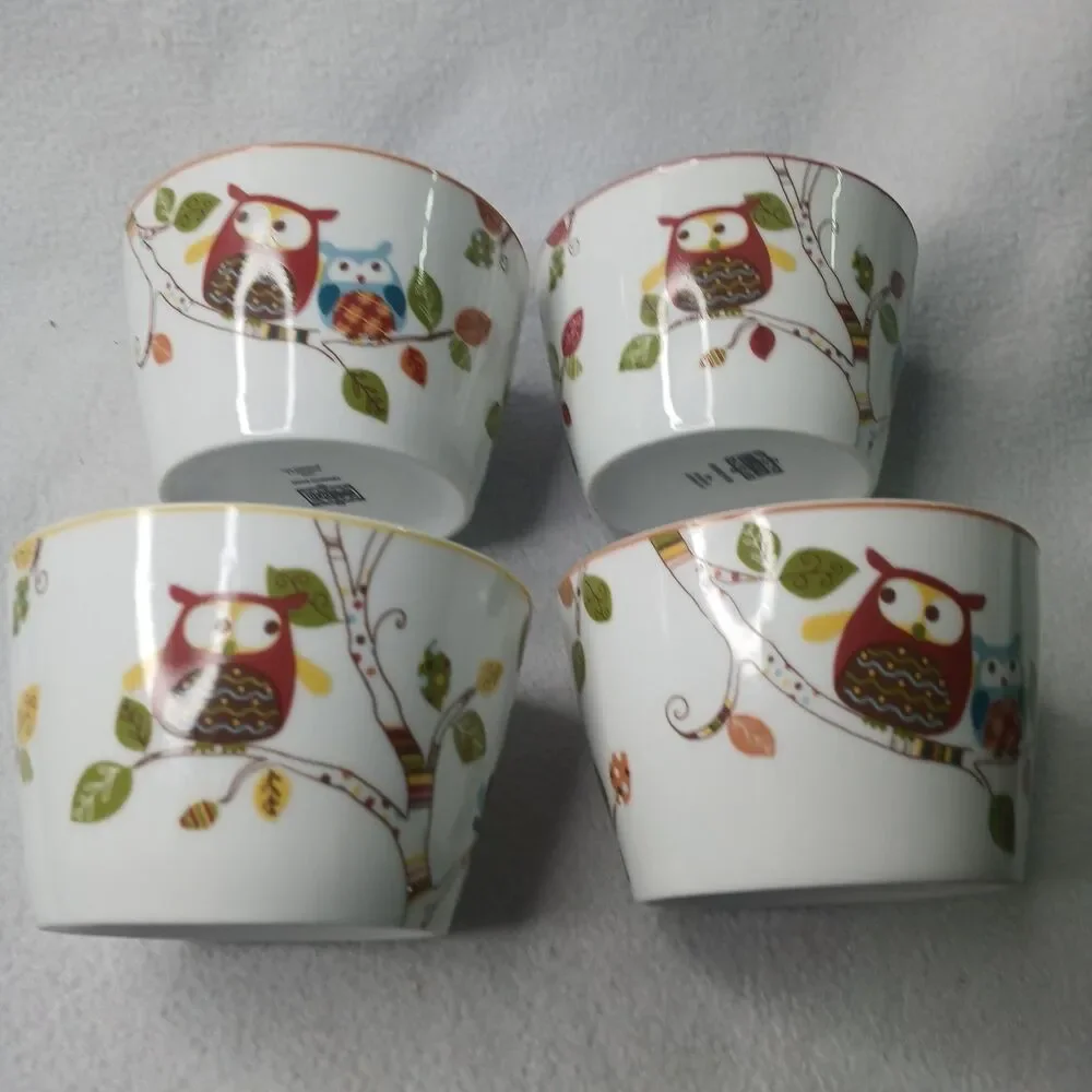 4 Enchanted Woods Appetizer Bowls 222 Fifth PTS 4 3/8